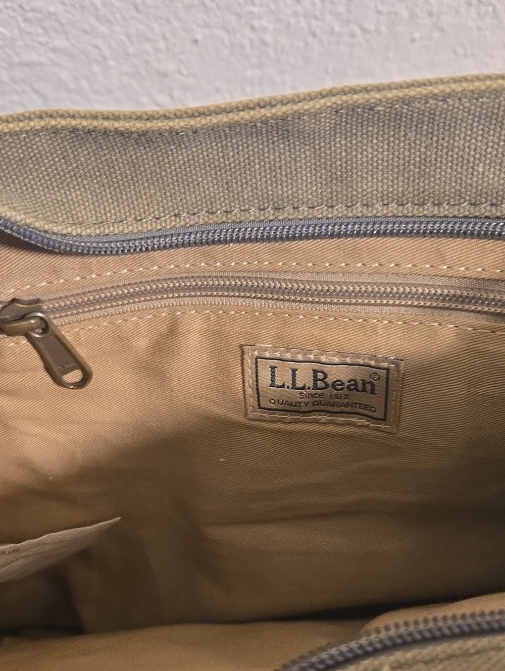 Vintage L.L. Bean Canvas Embroidered Dog Bag
